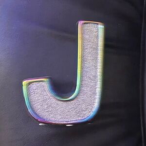 Multicolor Decorative Letter J